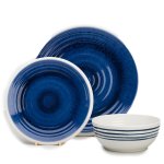 NEW Azure 12 Piece Melamine Dinner Set