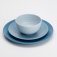 NEW Shades of Blue 12 Piece Melamine Dinner Set